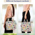 thumbnail image 4 of FORMRS Womens Corduroy Tote Bag Crossbody Shoulder Handbag with Pocket, Purple Cartoon Animals, 4 of 7
