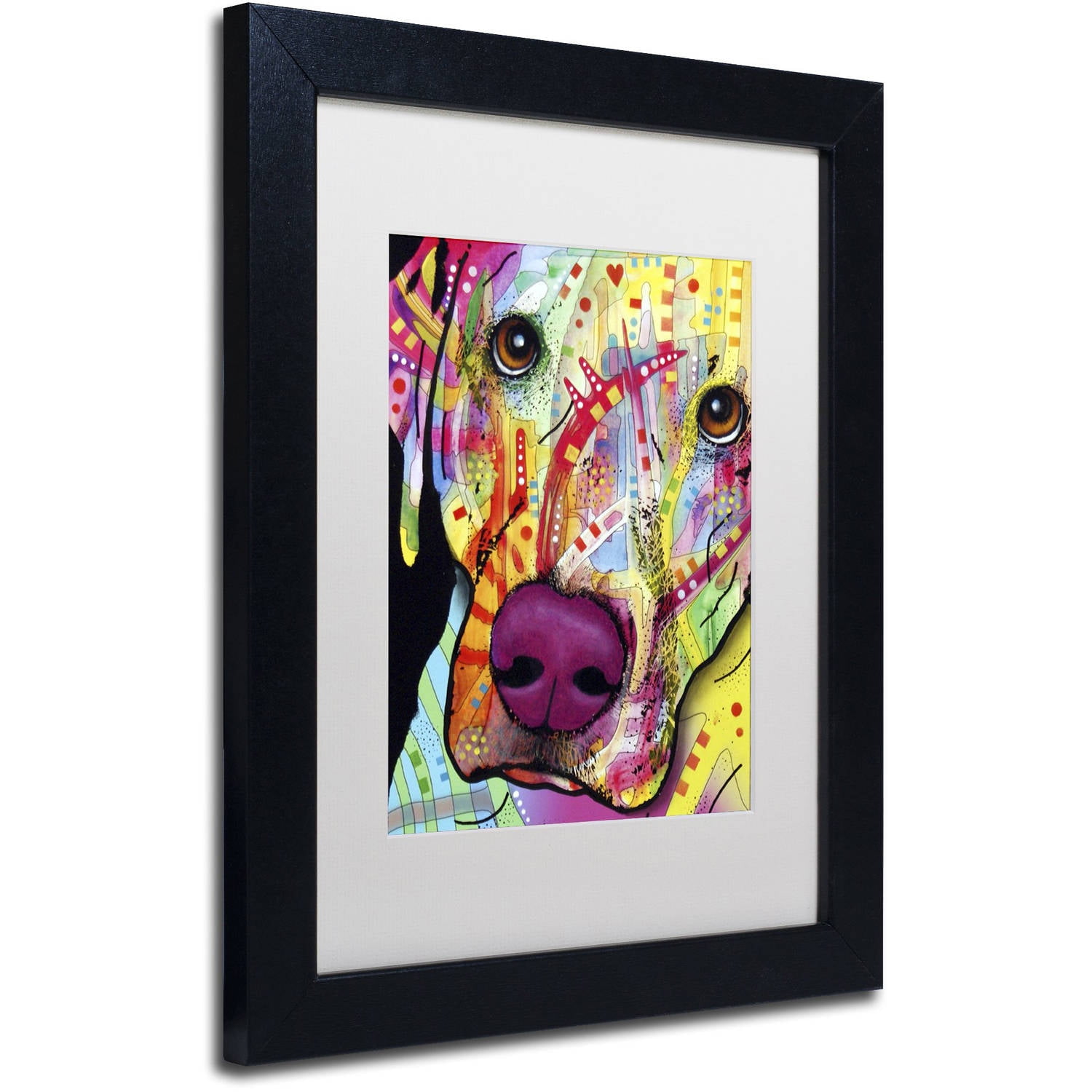 Trademark Fine Art 'Close Up Lab' Canvas Art by Dean Russo, White Matte, Black Frame