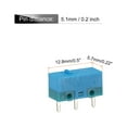 thumbnail image 2 of Ratón Micro Interruptor 0.78N 5000w Tiempo 3 Pasadores Azul Palanca Eje Azul Carcasa Micro Interruptores Reparación Reemplazo para Juegos Ratón 3uds, 2 of 4