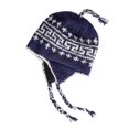 thumbnail image 1 of Gorro KOSHI tejido a mano en lana sherpa para invierno, azul marino, 1 of 3