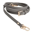thumbnail image 5 of Adjustable Leather Replacement Strap Handles Purses Straps Handbags Shoulder Bag Strap with Metal Swivel Lobster Buckles Gray, 5 of 9