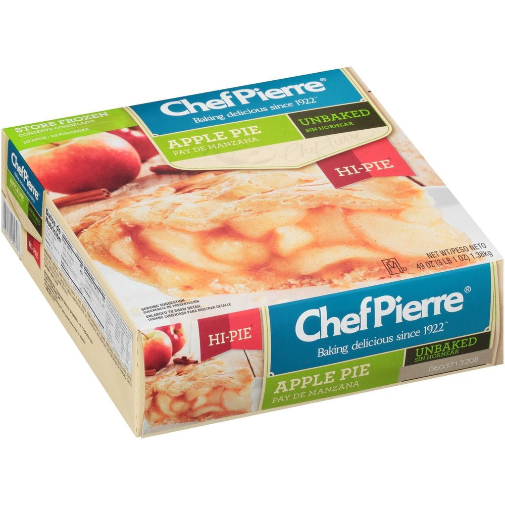 Sara Lee Chef Pierre Unbaked Apple Hi Pie, 10 inch -- 6 per Case.