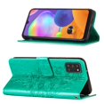 thumbnail image 5 of Galaxy A31 Phone Case, Dteck Embossed Butterfly Magnetic Flip PU Leather Wallet Foilo Case Stand Protective Cover with Hand Strap [Built-in card slots/money pocket] for Samsung Galaxy A31, Green, 5 of 5