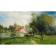 thumbnail image 2 of Thomas Moran 18x12 Gold Ornate Wood Frame and Double Matted Museum Art Print Titled - Near East Hampton, Long Island (1894), 2 of 4