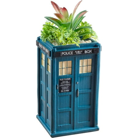 Doctor Who Tardis Indoor Planter for Real & Faux Plants & Succulents 6 Ceramic – Special Dr. Who Decor for Home Office – Officially Licensed – Gift for Teens Adults Doctor Who Tardis Indoor Planter for Real & Faux Plants & Succulents 6 Ceramic – Special Dr. Who Decor for Home Office – Officially Licensed – Gift for Teens Adults