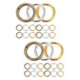thumbnail image 6 of Masteelf 30 Pcs Round Keychain Clip Rings Colored Round Rings Metal Keychain Rings Spring Rings, 6 of 8