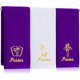 thumbnail image 1 of wonima01 3 Pcs Pastor Hand Towels - Cotton Embroidered Pastor Appreciation Gifts for Clergy - Gold Lettering Christian Gifts for Christmas, Father's Day, Bathroom, Kitchen(Purple White), 1 of 1