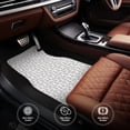 thumbnail image 4 of Xecao Cute Rabbit Print Car Foot Mat Set of 4 Pieces Neoprene All-Weather Dust-Proof Stain-resistantCar Interior Decorative mats Non-Slip Mats, 4 of 6