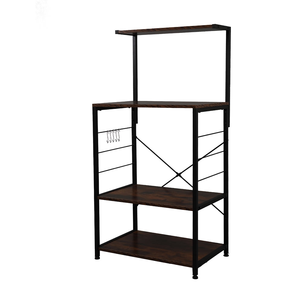 Kepooman Industrial Bookshelf, 4-Tier Vintage Bookcase and Bookshelves, Rustic Wood and Metal Shelving Unit, Display Rack and Storage Organizer for Living Room Kepooman Industrial Bookshelf, 4-Tier Vintage Bookcase and Bookshelves, Rustic Wood and Metal Shelving Unit, Display Rack and Storage Organizer for Living Room