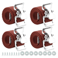 thumbnail image 1 of 4 Pcs Sangles de Cloison Sèche, Sangles de Bande de Jambe Kit de Sangles de Pied en Nylon Pièce de Rechange Rouge, 1 of 7