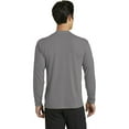 thumbnail image 2 of Port Company Long Sleeve Blended Performance Tee (PC381LS) Medium Grey, L, 2 of 2