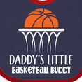 thumbnail image 4 of Inktastic Daddys Little Basketball Buddy Boys Boys Baby Bib, 4 of 4