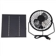 thumbnail image 2 of Mini Ventilador Alimentado por Panel Solar, de Escape Solar PortáTil 5 w y 4 Pulgadas para Oficina al Aire Libre, 2 of 5
