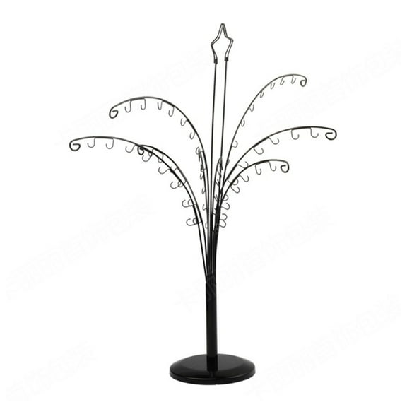 AOOOWER Versatile Jewelry Display With 64 Hooks Elegant Bracelet and Keychain Display Stand Rack with Large Storage Capacity