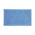 thumbnail image 2 of Better Trends 24" x 40" Premium Bathroom Rugs 100% Cotton Soft Reversible Tufted Bath Mat Water Absorbent Bath Rug Ideal for Bathroom Shower and Tub Use (Dark Blue) Edge Collection, 2 of 4
