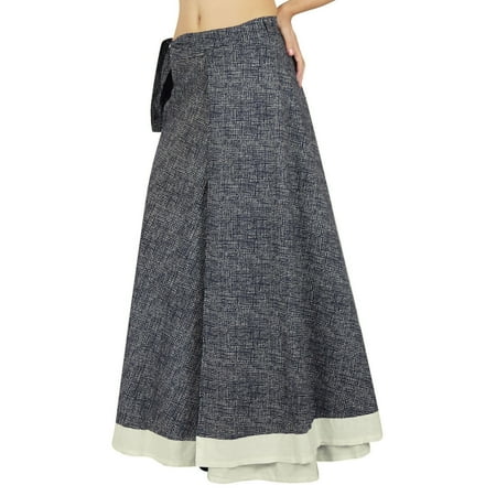 Single Layer Dress Cotton Wrap Phagun Printed Skirt Size Long Sari Sarong