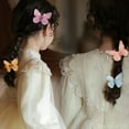 thumbnail image 5 of 3 Pairs Colorful Chiffon Artificial Butterfly Hair Clip Hair y For Girls T, 5 of 9