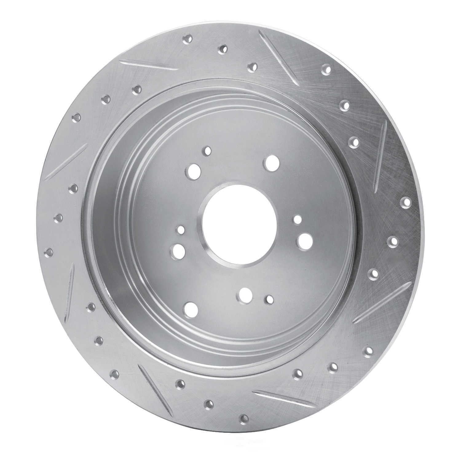 Dynamic Friction Company 631-59044L DFC Brake Rotor - Drilled And Slotted - Silver