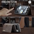 thumbnail image 3 of ELEHOLD Case for Google Pixel 8 Pro, Magnetic 2 in 1 Detachable Leather Wallet Case with Card Holder & Stand,Coffee, 3 of 10