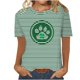 thumbnail image 1 of Camisetas Casuales de Mujer Nueva Moda Impresa Cuello Tripulado Manga Corta, Top Ligero para Diario Y Fiesta, 1 of 4