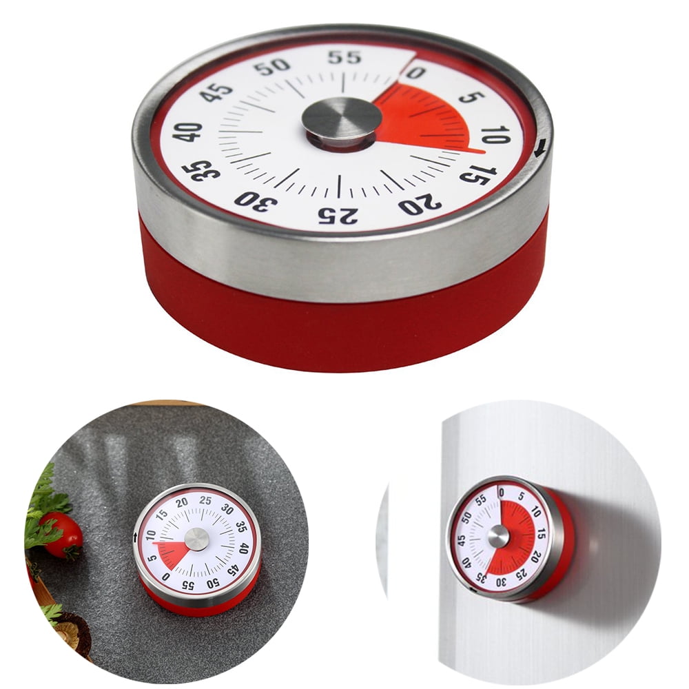 Juice race dræbe Reactionnx Magnetic Visual Kitchen Timer, Manual Rotate Countdown Timer for  Food Cooking Loud Ring, Visible Time Reading Clock Timers for Kids  Teachers, Audible Red Dial Analog Magnet Timer - Walmart.com