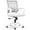 Ivory, variant on YSNW Office Chair Computer Desk Chair Gaming Ergonomic Mid Back Cushion Lumbar Support with Comfy Mesh Adjustable Swivel Rolling Home (Black)