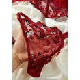 thumbnail image 5 of Red Corset Lingerie Set Floral, 5 of 5