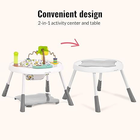 Dream On Me Curio Lightweight & Convertible Sit N Seek Activity Center, Lime