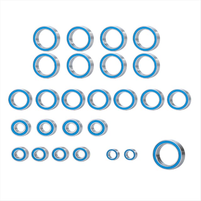 Kit de Rodamientos de Bolas Sellados de Goma de 26 Piezas para Accesorios de Piezas de Actualización de Coche ARRMA 1/10 BIG ROCK 3S RC