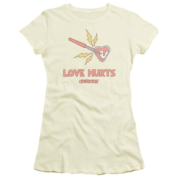 Operation Love Hurts S/S Junior Women's T-Shirt Sheer-Cream