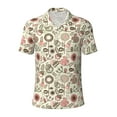 thumbnail image 2 of Daiia Squirrel In The Forest Pattern Men’s Polo Shirts,Solid Deck Shirt,Classic Fit, Breathable Cotton Polo for Casual and Sport Wear-Large, 2 of 7