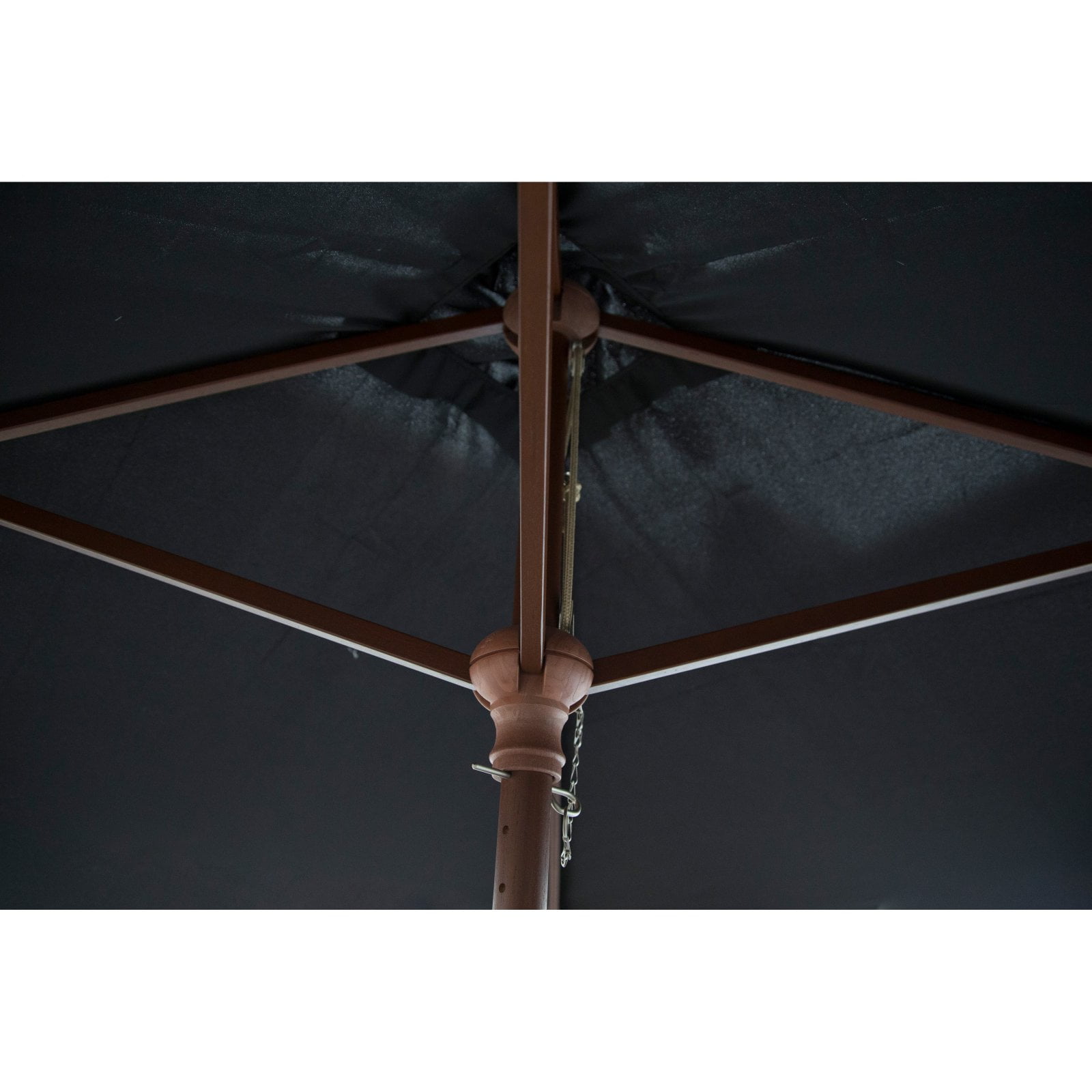 DestinationGear Classic Wood 6.5' Square Patio Umbrella, Natural