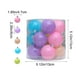 thumbnail image 3 of Juego de adornos de bola de Navidad Macaron | Plástico multicolor, 6 cm, decoraciones para árboles navideños irrompibles • Ligero | Fácil de colgar | Ideal para fiestas, bodas, decoración del hogar, 3 of 7