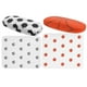 thumbnail image 1 of KAKOWELY Estuche rígido para gafas de 2 piezas, estuche para gafas para niños con diseño de balón de fútbol y baloncesto, con paño de limpieza para niños y niñas., 1 of 5