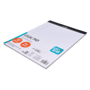 Pen + Gear Legal Pad, 8.5 x 11.75, 50 Sheets, Wide Ruled, White