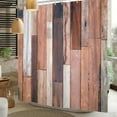 thumbnail image 6 of Vintage Style Shower Curtain Retro Wooden Door Rustic Old Vintage Barn door Waterproof Polyester Fabric Bathroom Dector Curtain, 6 of 7