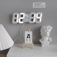 thumbnail image 3 of Reloj digital inteligente 3D, reloj despertador, reloj de pared digital, reloj despertador electrónico LED, reloj grande, reloj de temperatura, 3 of 6
