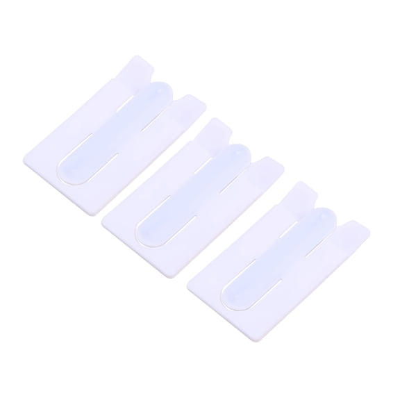 GJX 2026 New 3 Pcs Universal Silicone Phone Stick on Credit Holder Cell Phone Wallet with Kickstand for Travel,Office,School,Home,Shopping (White)