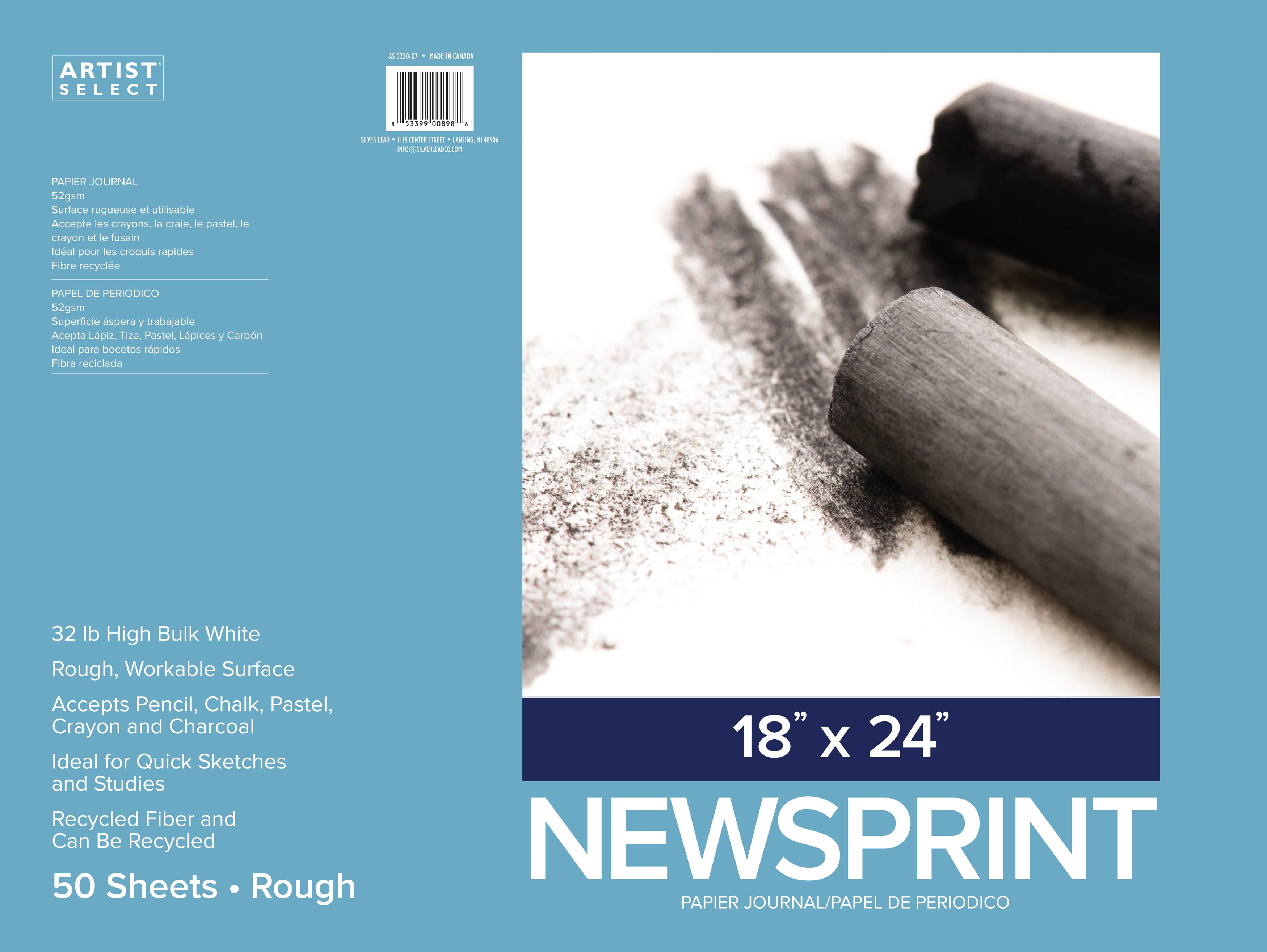 Artist Select Newsprint Pad 18"X24"50 Sheets Walmart Canada