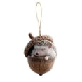 thumbnail image 2 of Aoyunhp 1Pc Forest Animal Series Christmas Ornaments,Cute Animal Christmas Ornaments,2D Flat Acrylic Hanging Pendant Creature Raccoon Hedgehog Decor,Christmas Tree Decorations for Home Holiday, 2 of 7