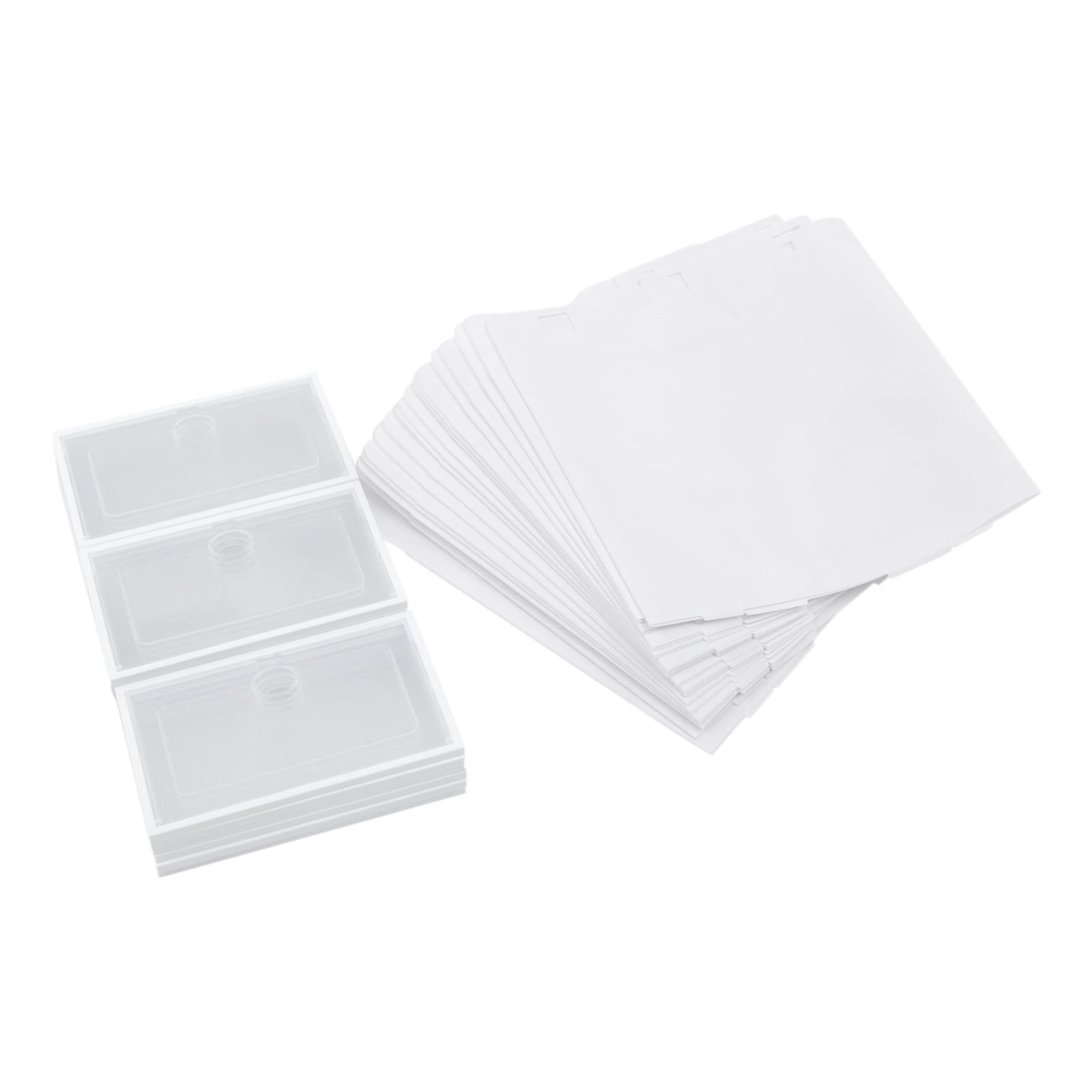 20 Pairs Modular Shoe Rack, Plastic Shoe Storage Boxes with Clear Flip Doors Stackable Shoe Orgarnizer for Closet White