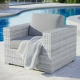 thumbnail image 4 of Modway Convene Outdoor Patio Armchair in Light Gray Gray, 4 of 8