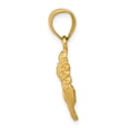 thumbnail image 2 of FB Jewels 14K Yellow Gold Satin Diamond-cut Sunflower Pendant, 2 of 4