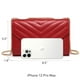 thumbnail image 4 of Bolso bandolera Dasein acolchado de noche rojo para mujer, 4 of 6
