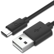 Fosmon 2.0 Type C USB-C Male to Type A USB-A Male Sync Charge Braided Shielding Data Cable Braided Shielding 1- Black