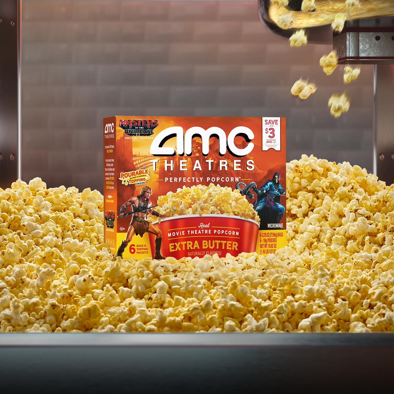 AMC Theatres Microwave Popcorn 6ct, Extra Butter
