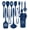 Blue, variant on Kitchen Utensils Set-12 Pieces Silicone Cooking Utensils Set (Dishwasher Safe) 392°F Heat Resistant Spatula Set,Kitchen Utensil Set for Nonstick Cookware,Best Kitchen Tools with Holder