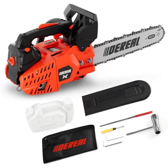 12-Inch Gas Chainsaw, 25cc 1.2HP orange