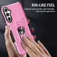 thumbnail image 6 of Compatible for Samsung Galaxy S25 Plus Case with Kickstand & Slide Camera Cover, Built-in 360° Rotate Ring Stand Magnetic Car Military Grade Shockproof Phone Case for Samsung Galaxy S25 Plus,Pink, 6 of 10