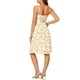 thumbnail image 3 of VESTIDO DE MUJER INSPIRE CHIC Escote en V Tirantes de Espagueti Estampado Floral Corte Acampanado Vestido de Verano Beige S, 3 of 7